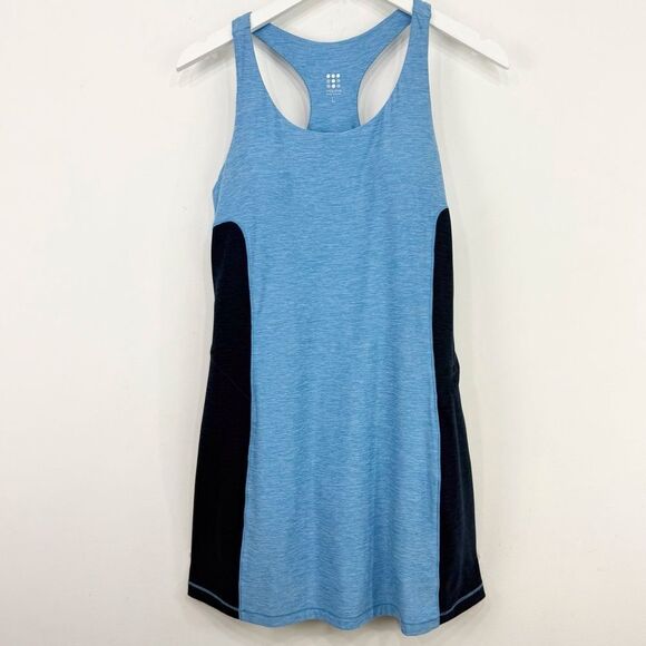 Title Nine Double Down Navy Light Blue Athletic Golf Tennis Sporty Tank Dress - Picture 7 of 16